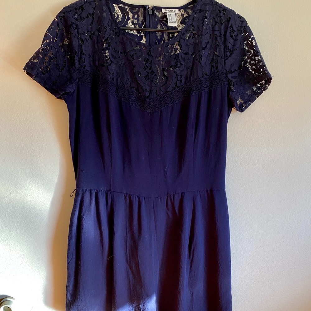 Navy blue romper
